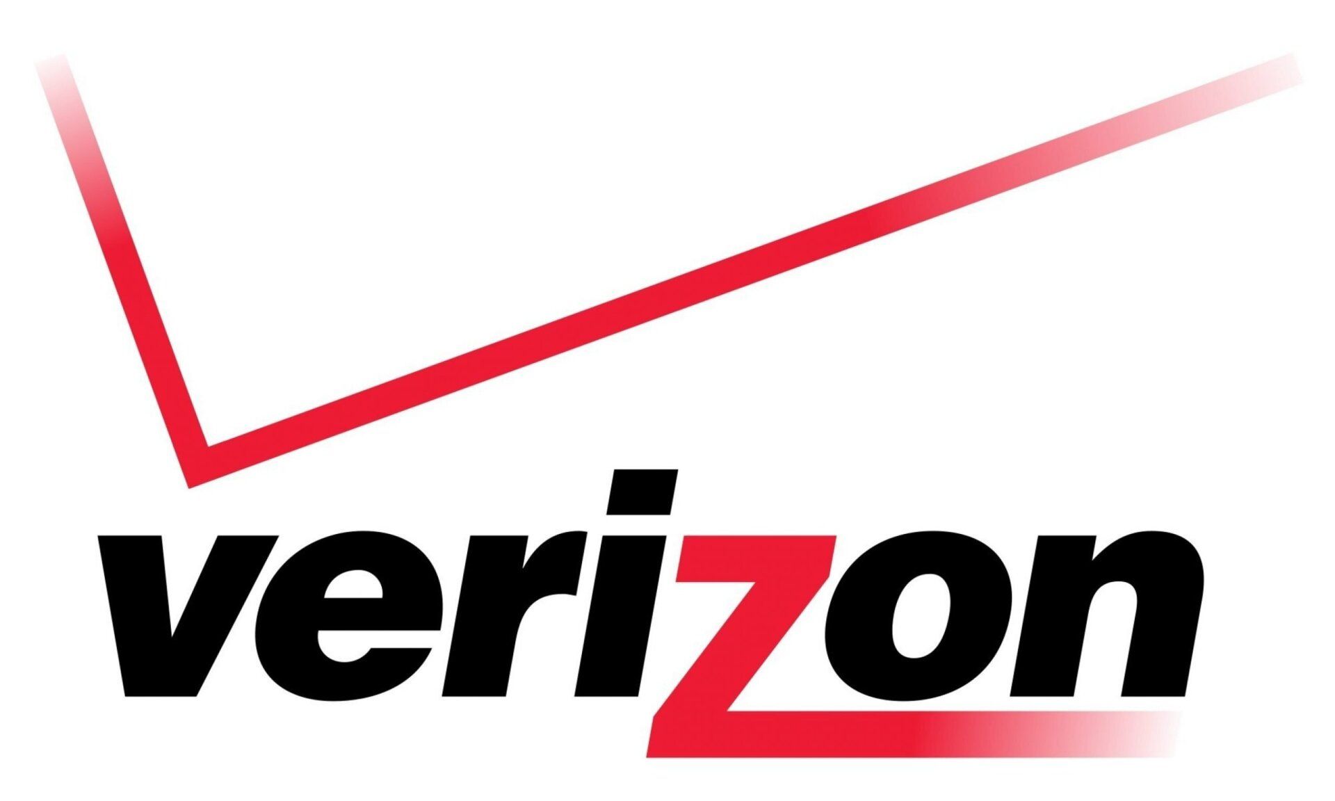 Verizon logo with red check mark over the word