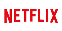 Netflix logo in red text.