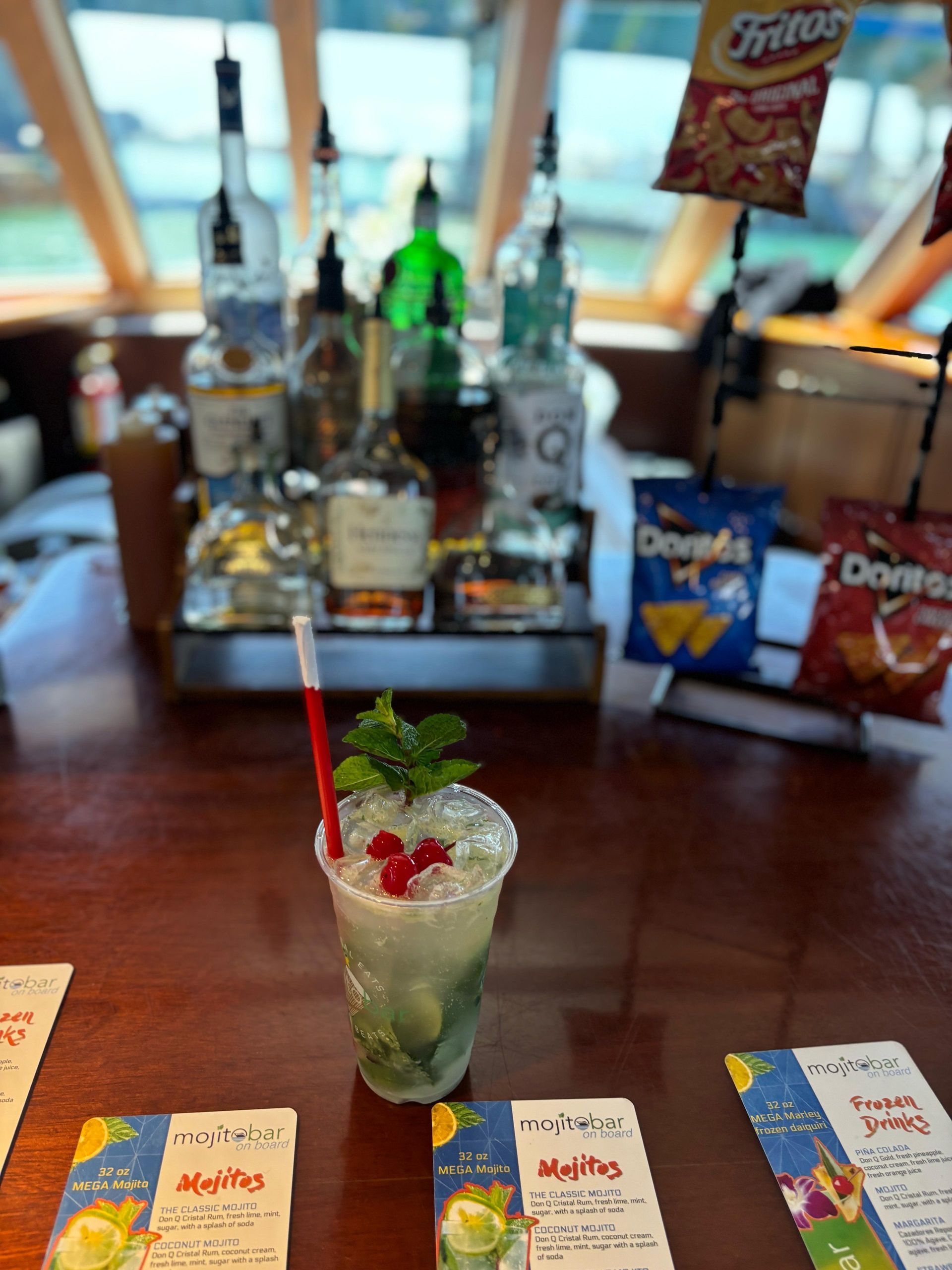 Miami mansion cruise with the Mojito bar onboard