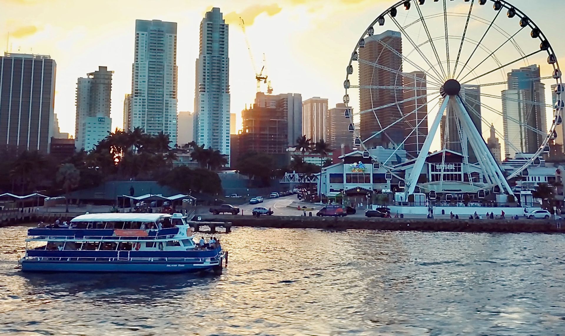 Boat tour on Biscayne Bay
