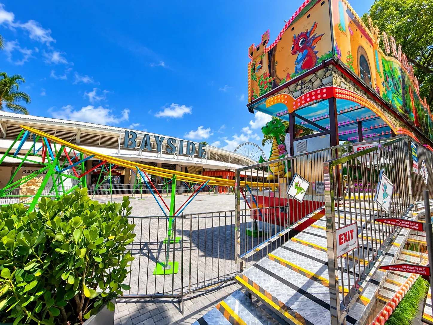 Miami Bayside Fun Park inside Bayside Marketplace in Downtown Miami.