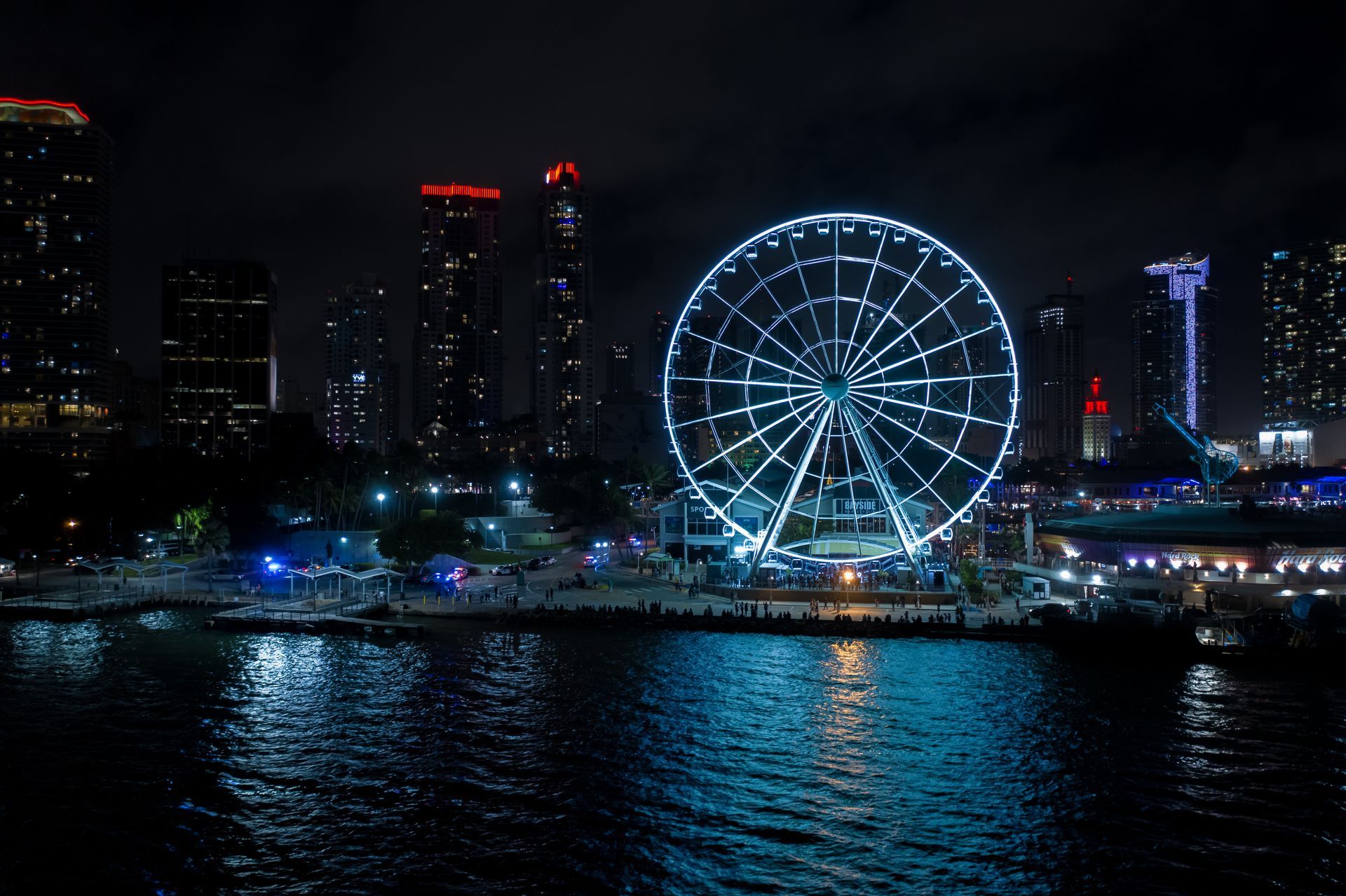 Bayside at night