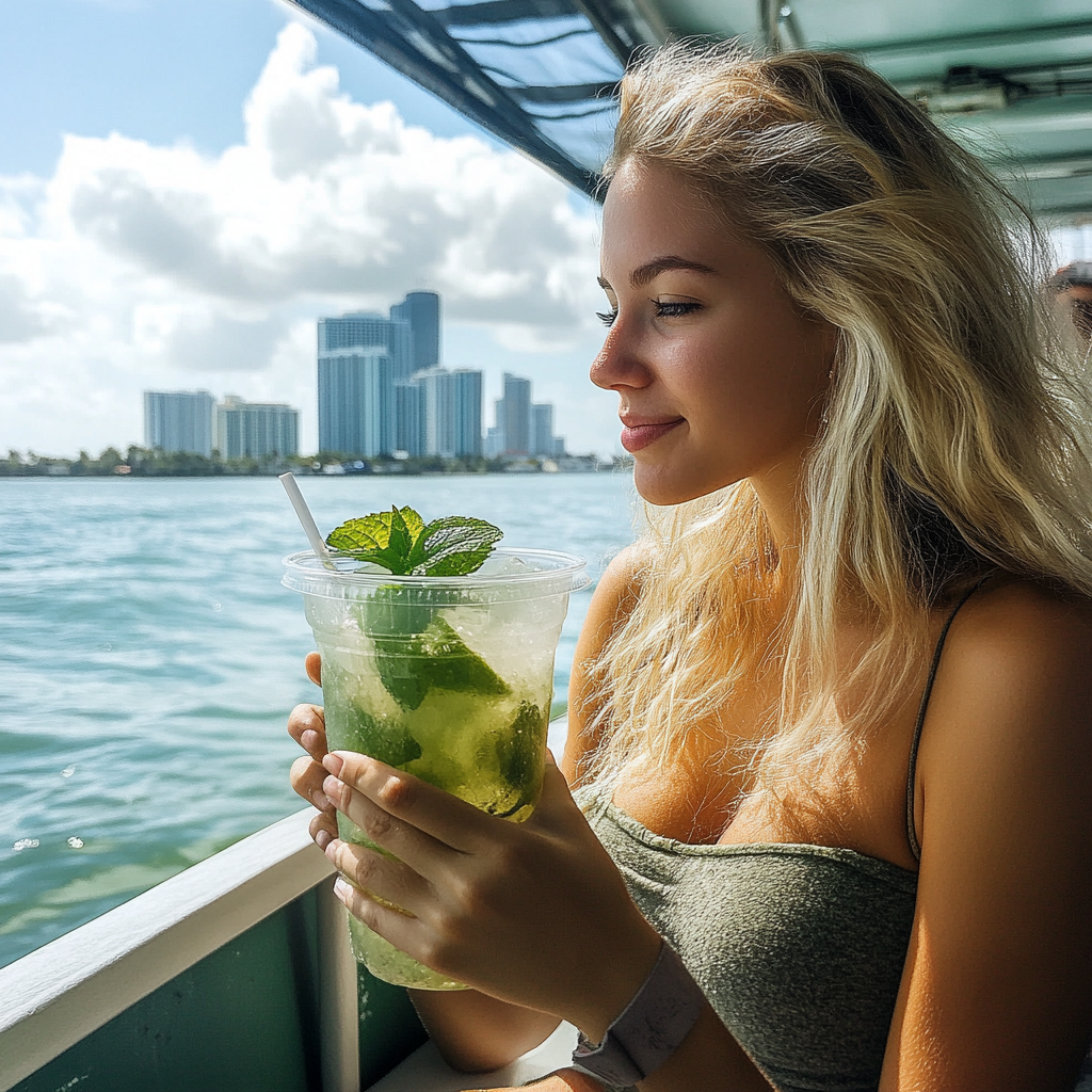 Miami Boat tour with drinks