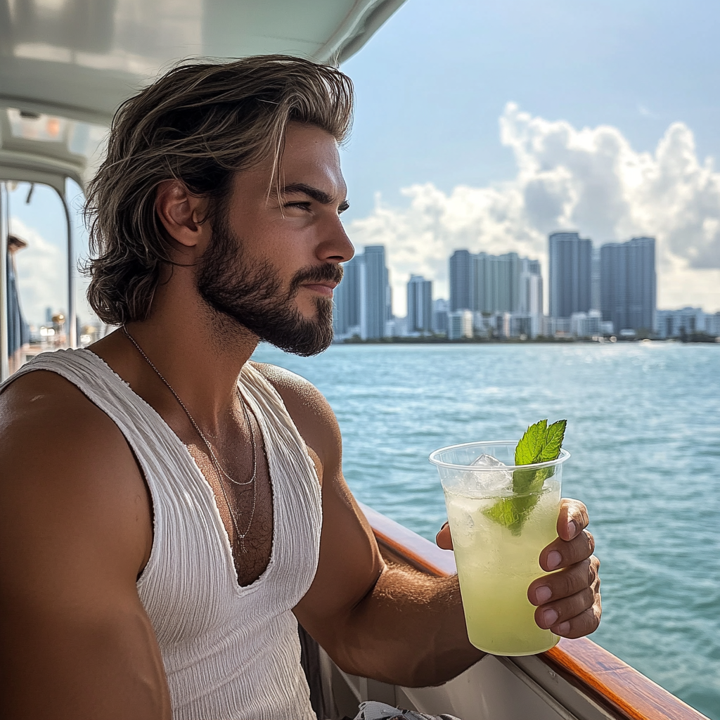 Miami boat ride with drinks