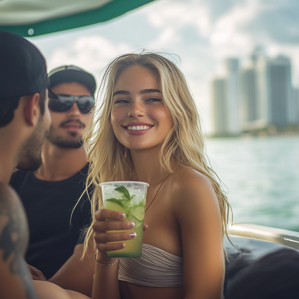 Miami Boat cruise with drinks