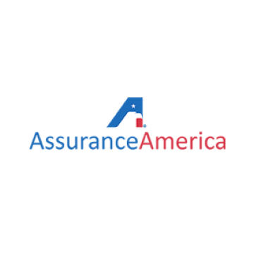 AssuranceAmerica logo in blue and red with a stylized house icon above the text