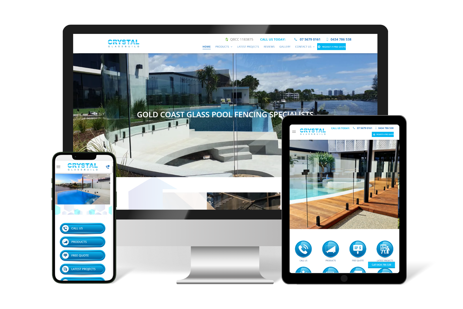 Glass fencing Website gold coast 