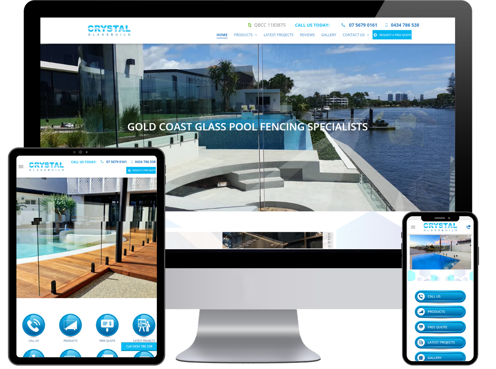 Glass Fencing Web Design gold coast 