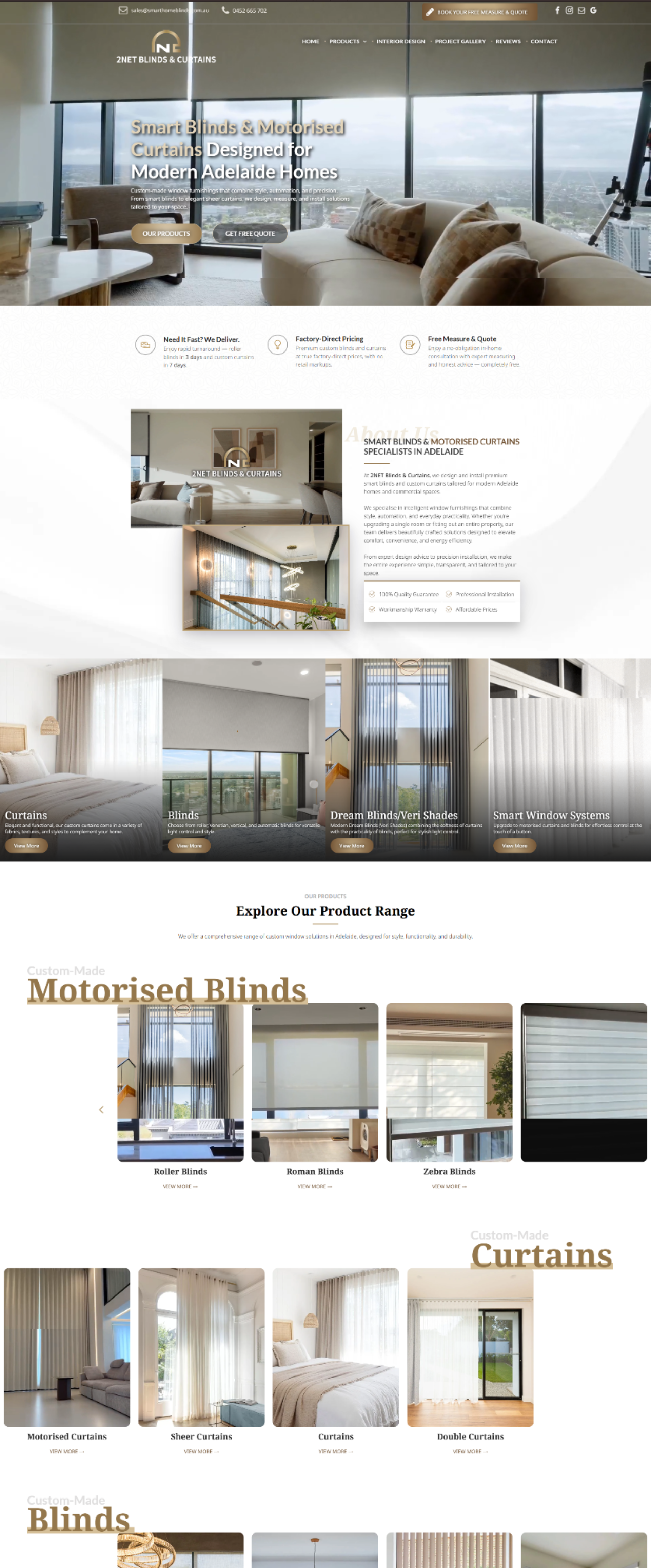 home decor website designer builder