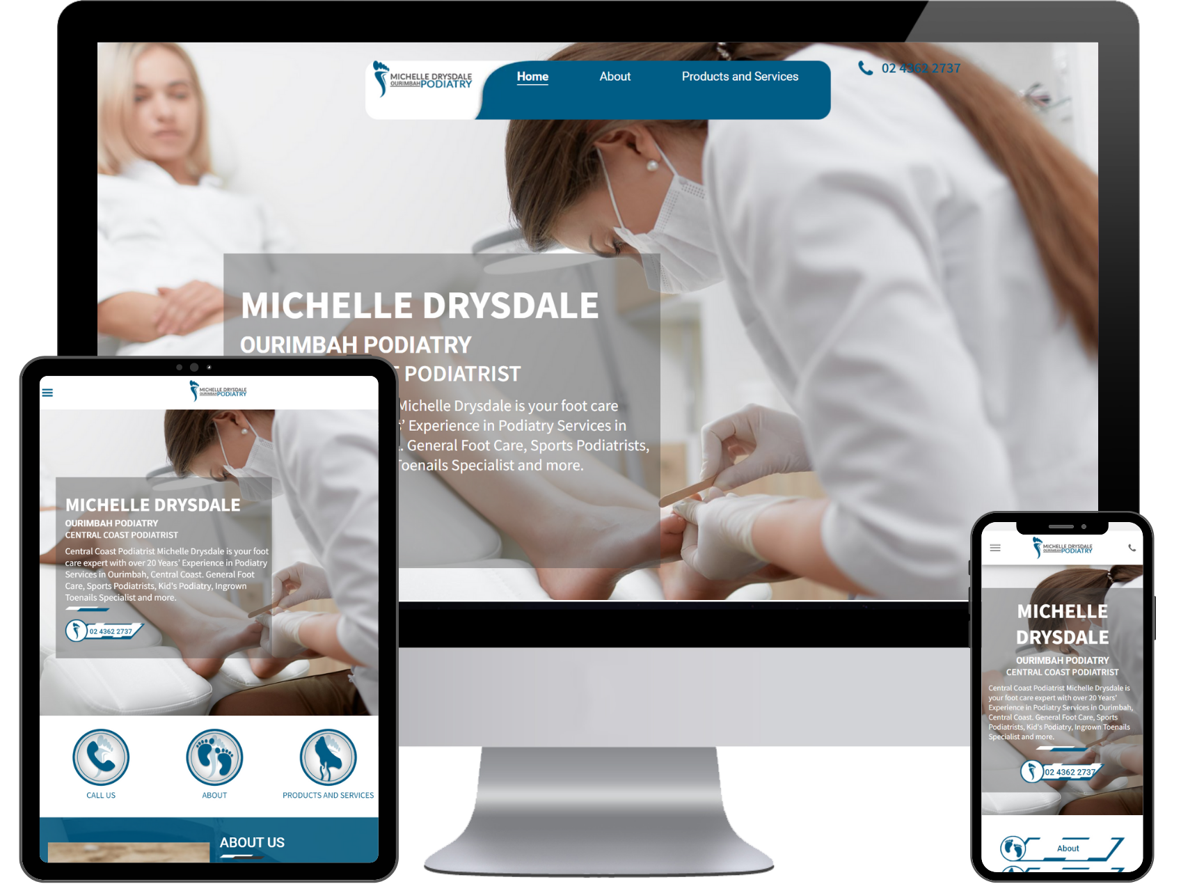 Podiatrist Web design gold coast 