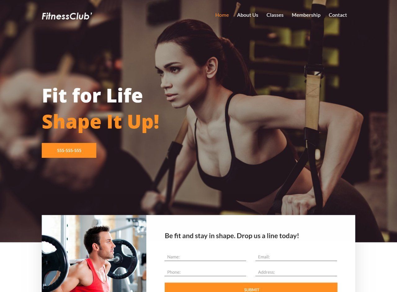 A woman is doing exercises in a gym with the words `` fit for life shape it up ''.