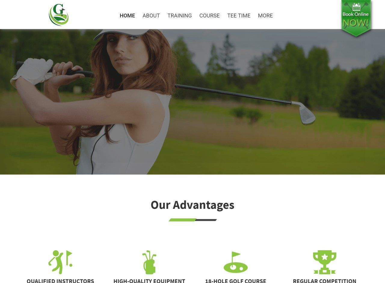 Golf Club Website Design Themes by Search Marketing Specialists