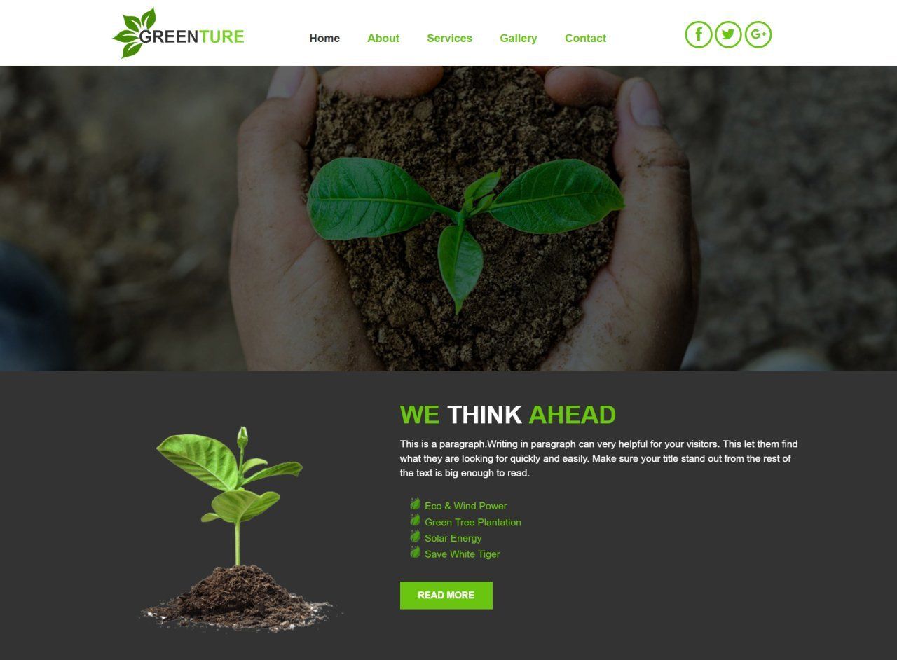 Nature Theme Websites