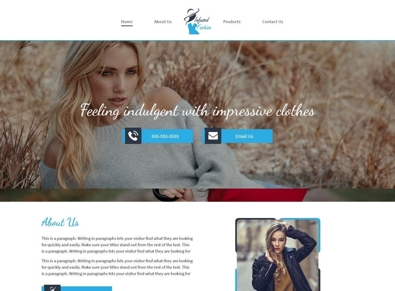 A woman is sitting in a field on a website.
