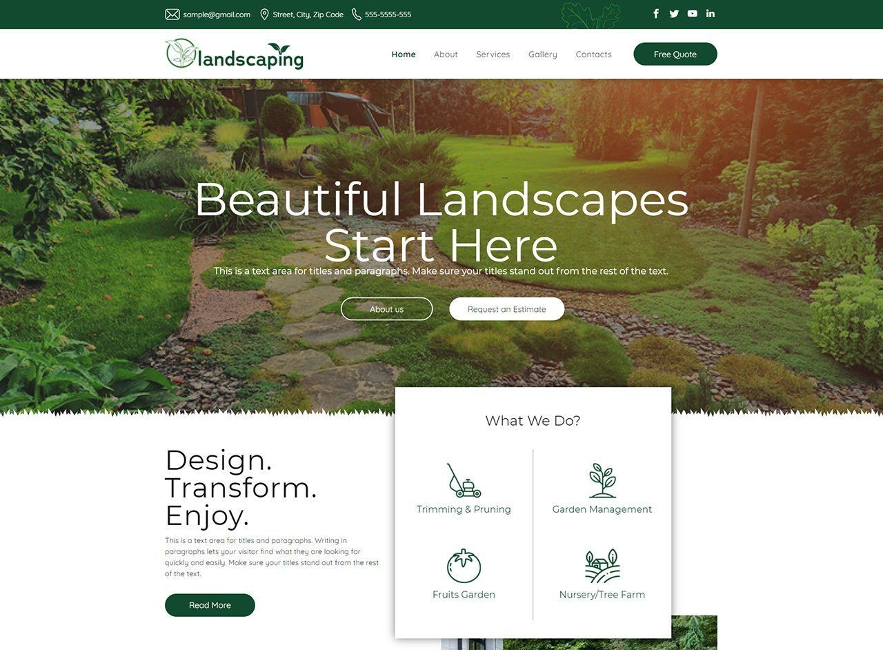 Nature Theme Websites