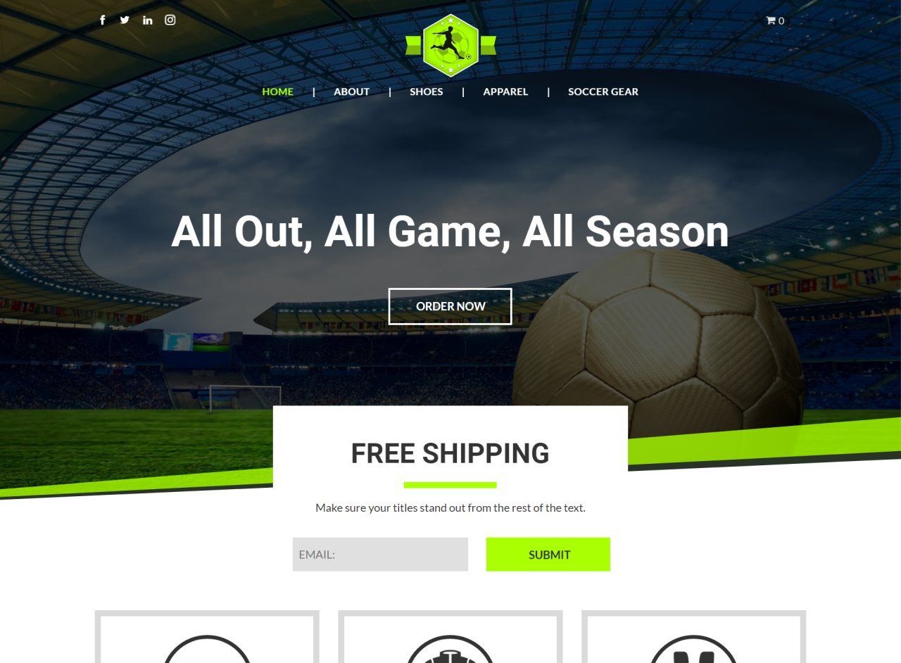 Sports Website Design Themes by Search Marketing Specialists