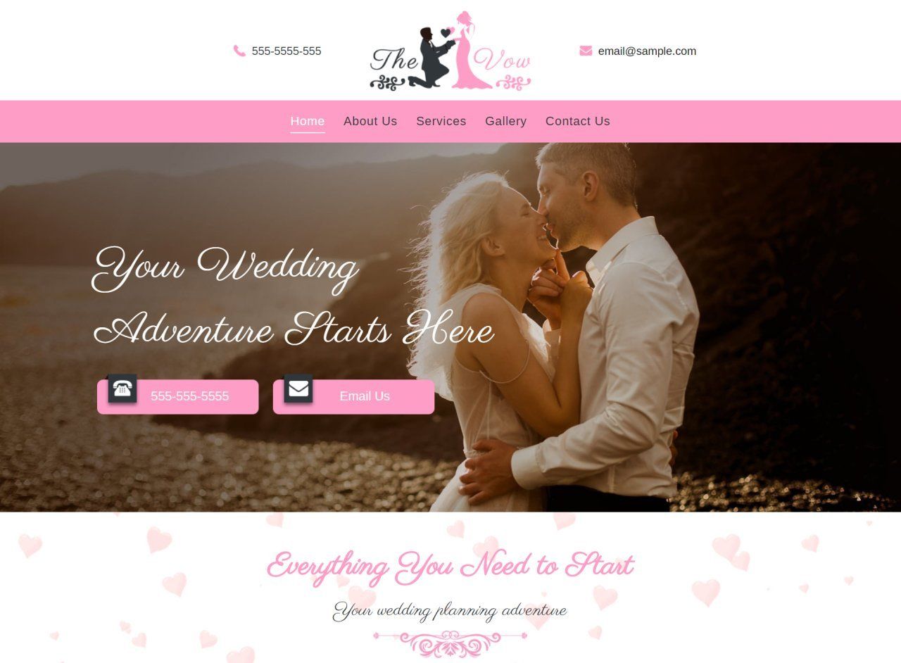 Wedding Website Design Themes by Search Marketing Specialists