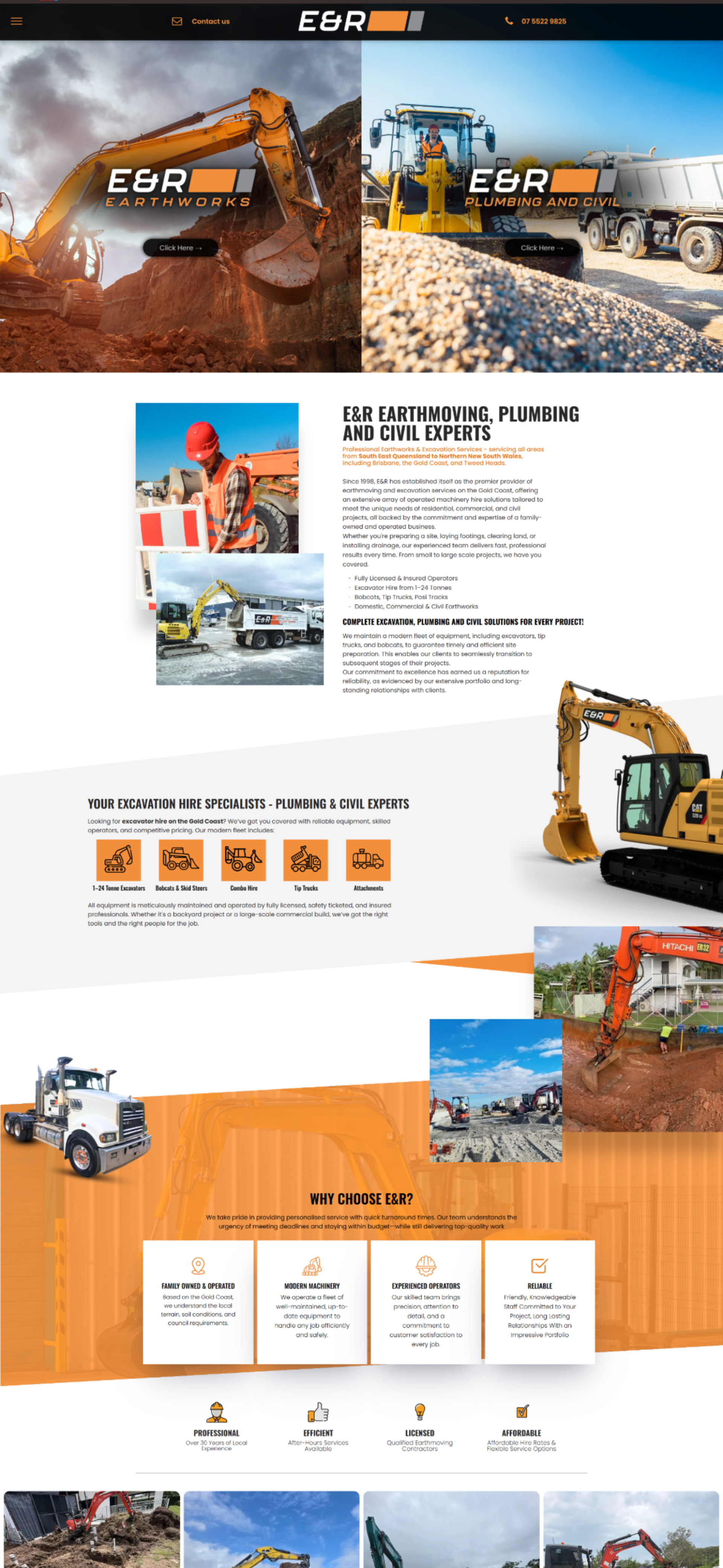 equipment website designer builder