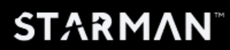 White STARMAN logo on a black background.