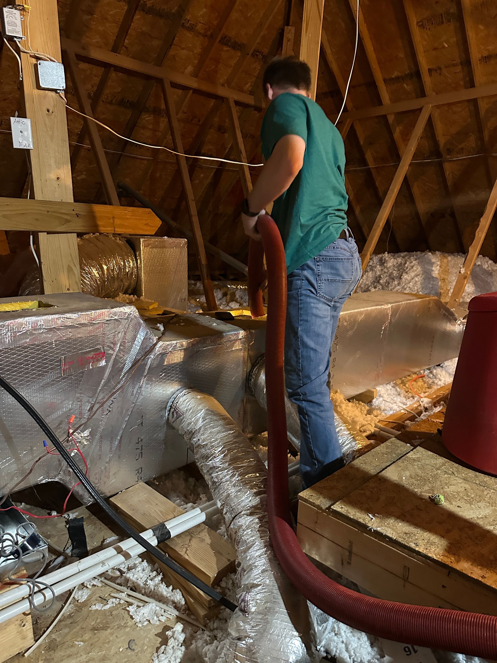 HVAC trunkline cleaning in hoover