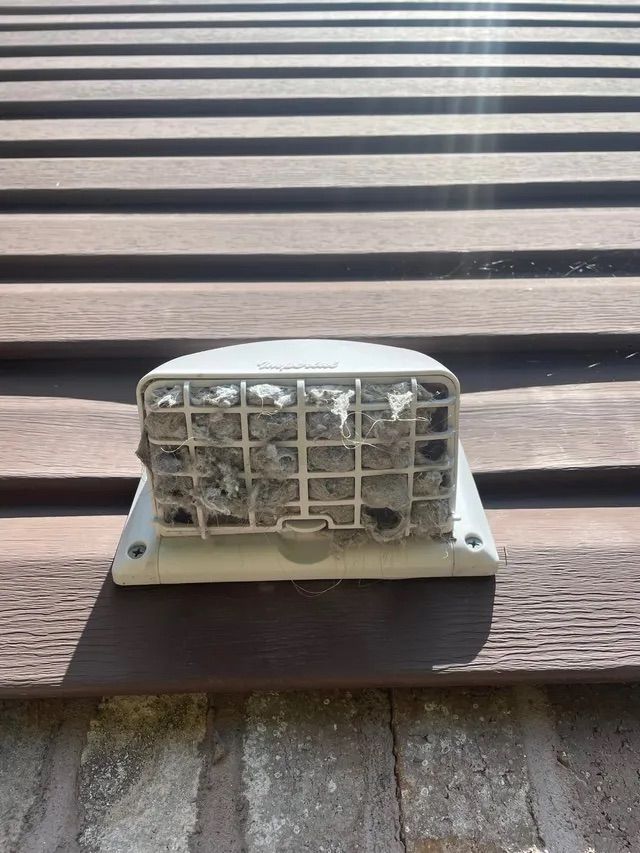 clogged dryer vent cover in Trussville, AL