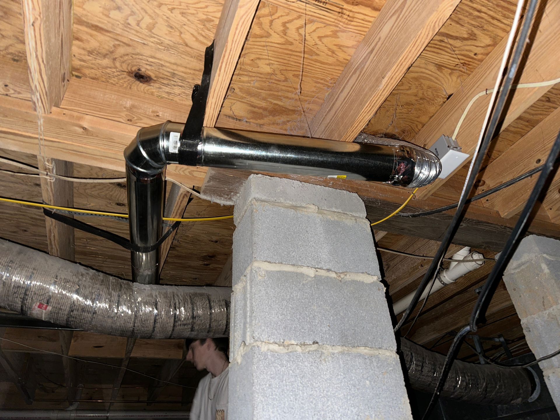 metal dryer vent exit pipe