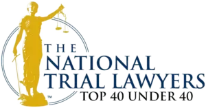 A logo for the national trial lawyers top 40 under 40