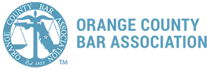 The logo for the orange county bar association