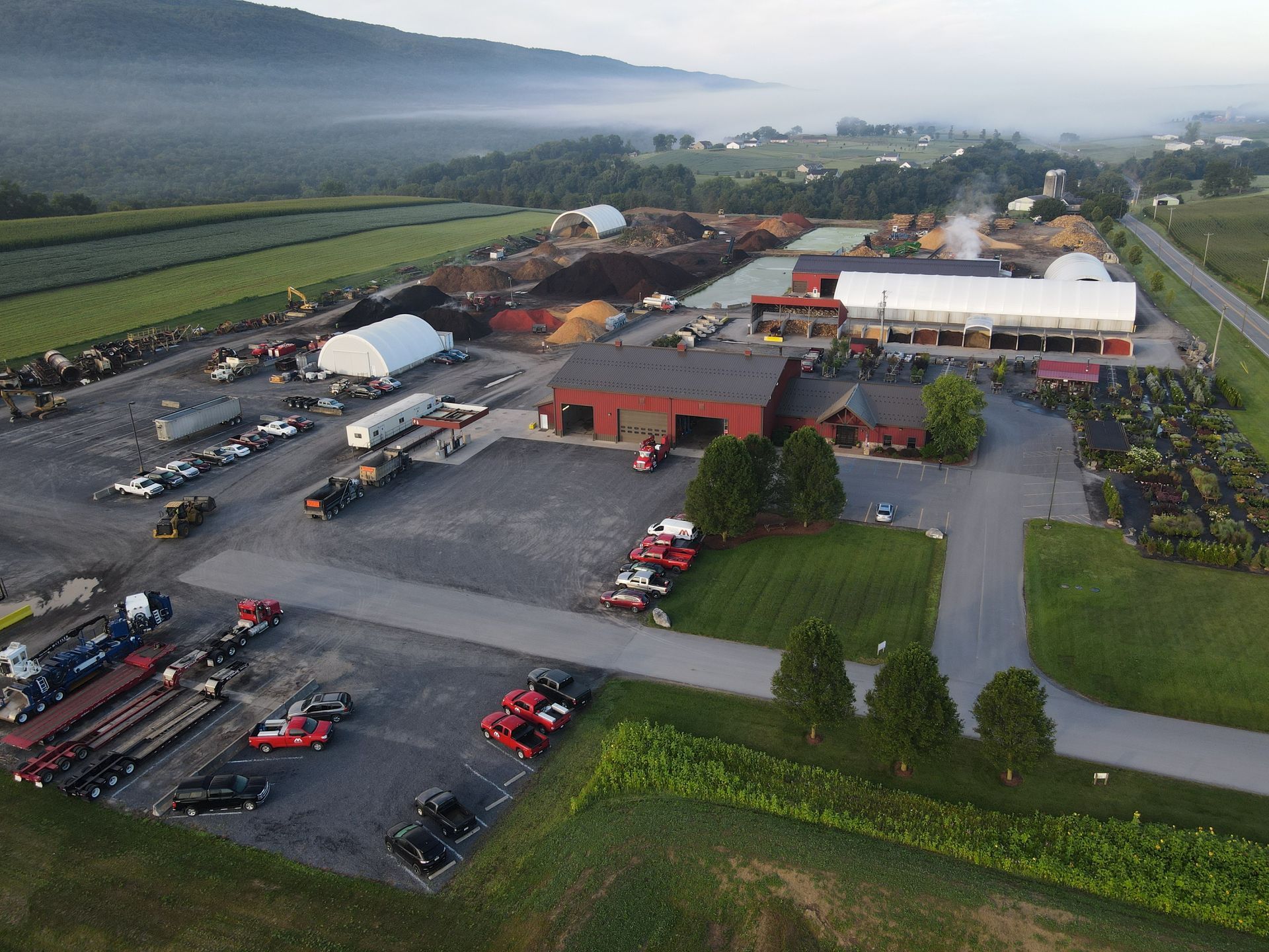 metzler biochar facility aerial drone