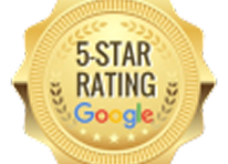 Gold 5-star rating badge with Google | Elite Imports Auto Repair