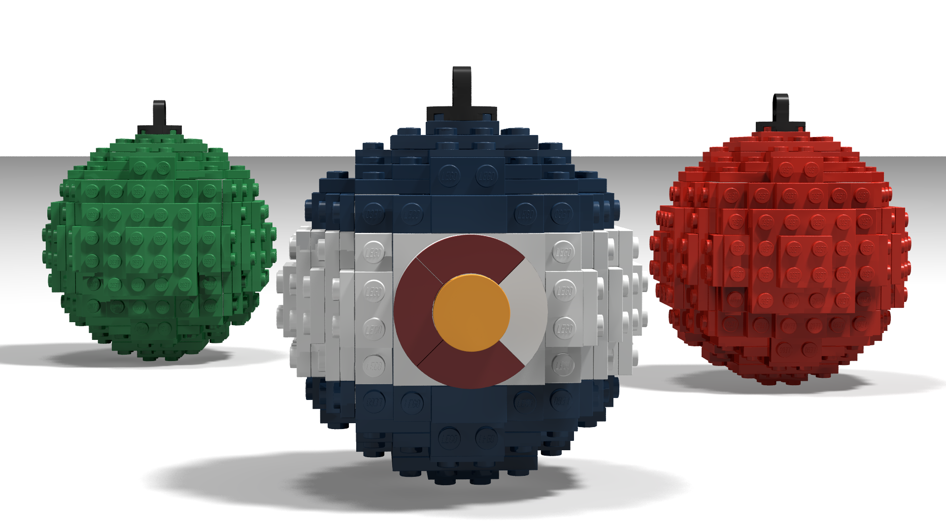 Colorado Christmas Ornament Set