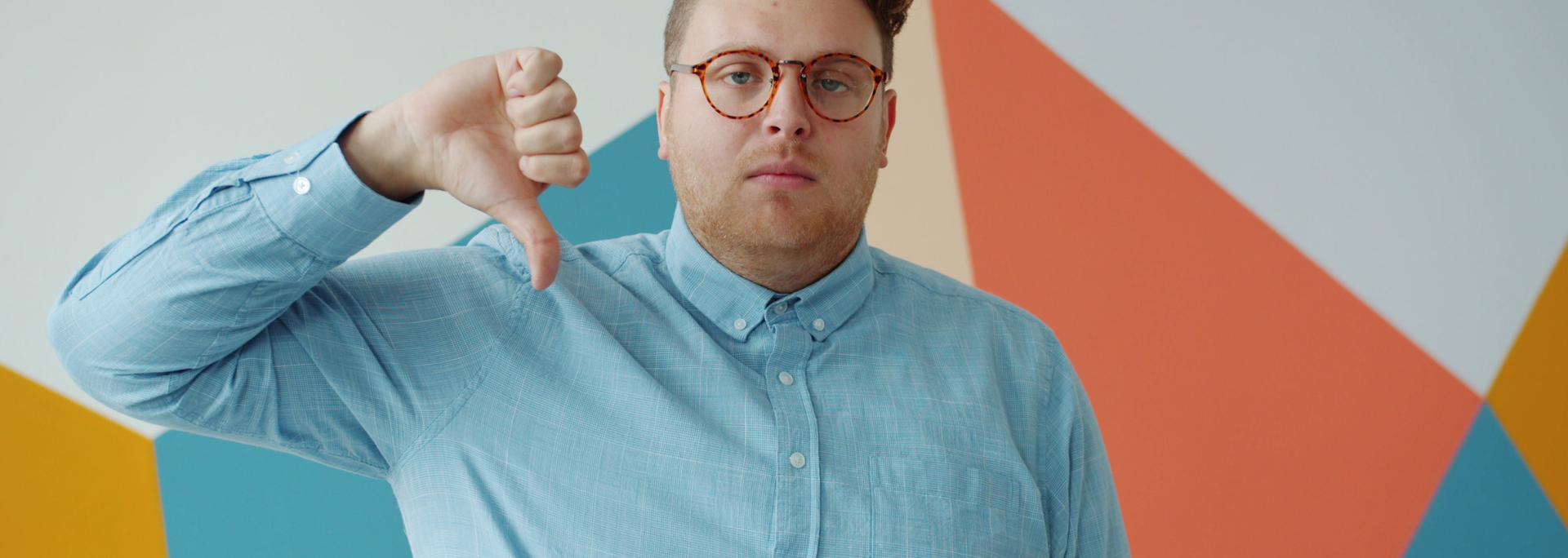 Picture of someone not happy. 