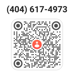 QR code with phone number (404) 617-4973 above it