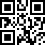 Black-and-white QR code for scanning