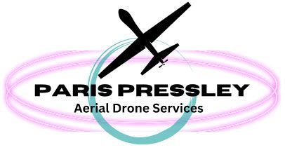 A logo for paris pressley aerial drone services