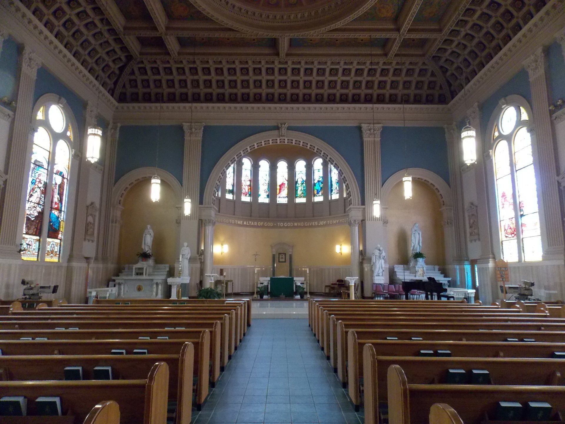 Interior of St John Gaulbert Cathedral Johnstown PA