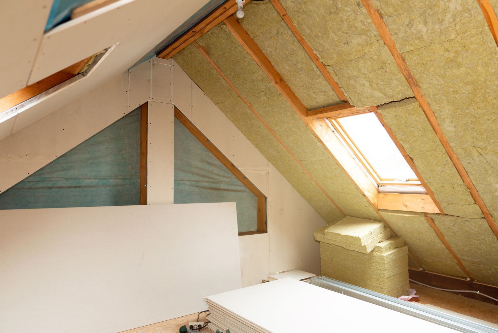 Insulation installation in an attic