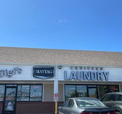 exterior of Gigi's Laudromat