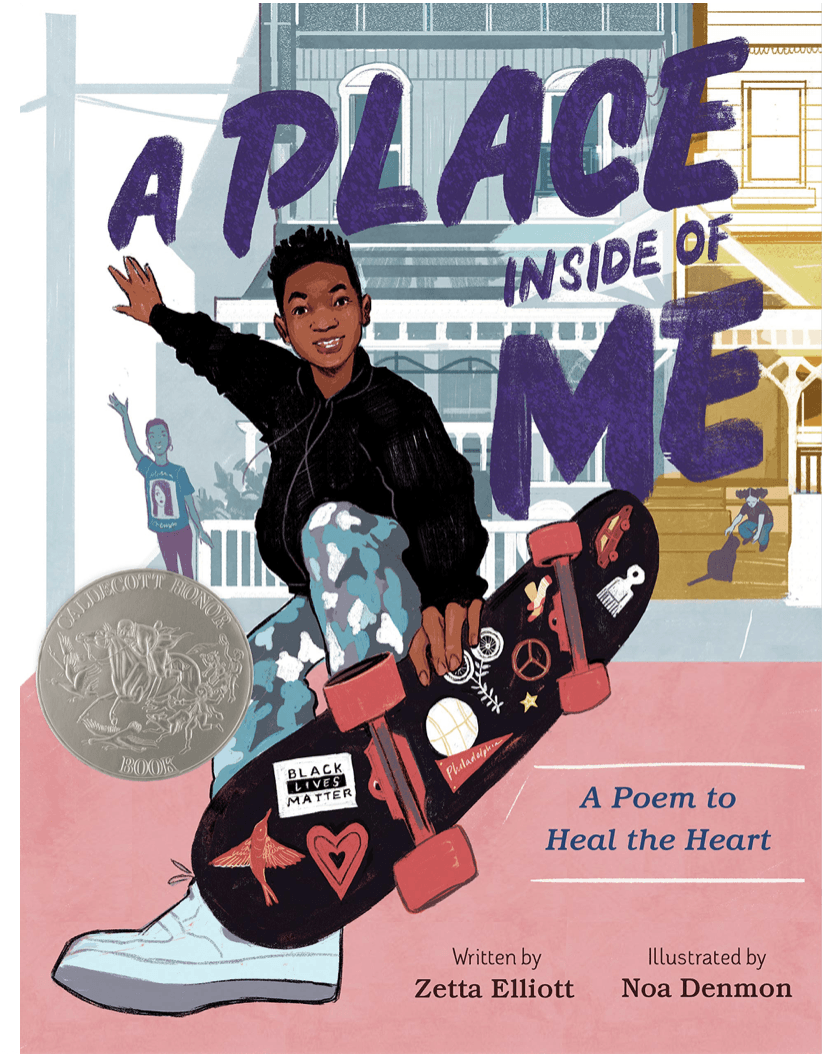 Book cover: Boy on skateboard with title 
