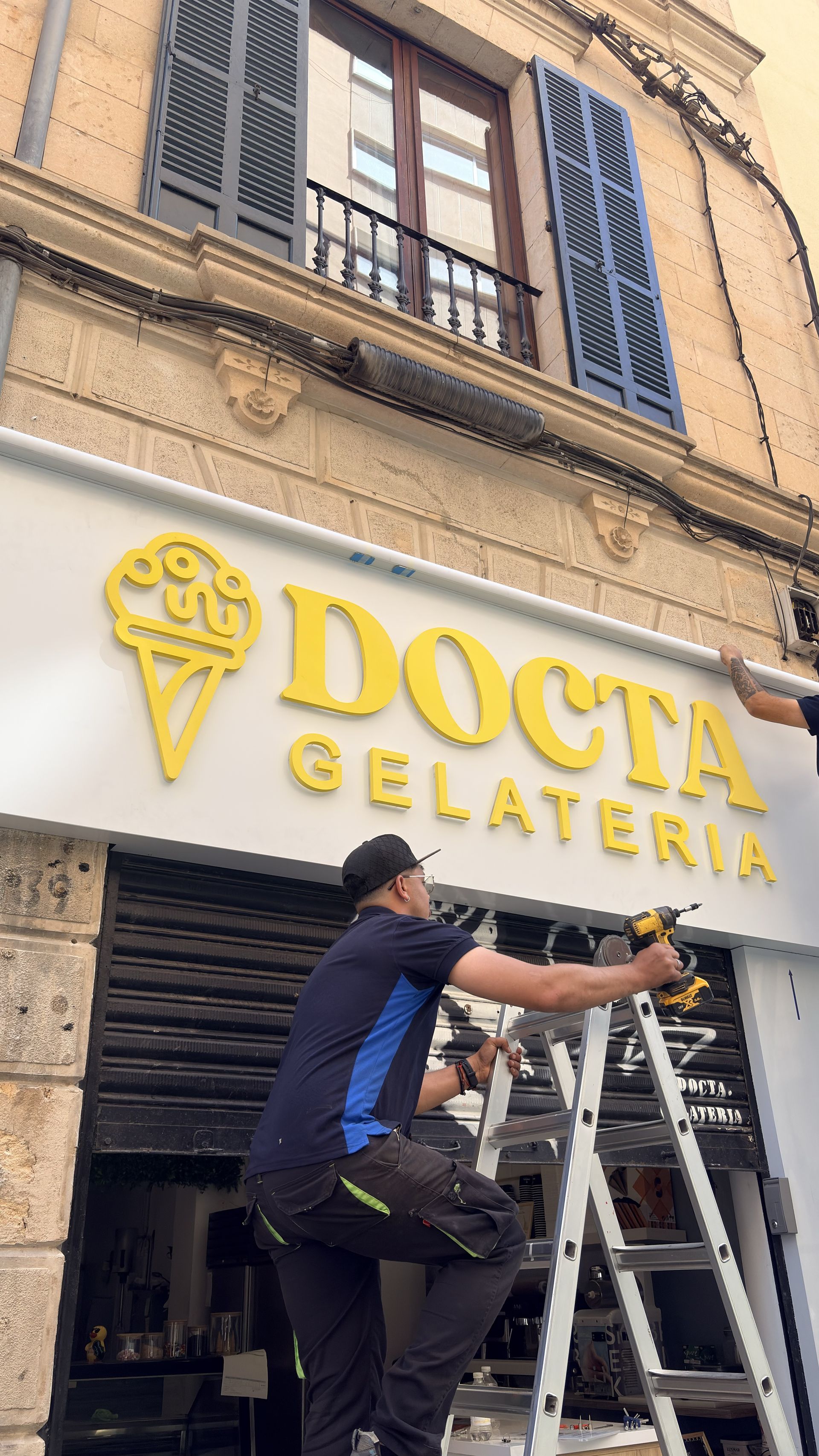 Rótulo de Docta Gelateria