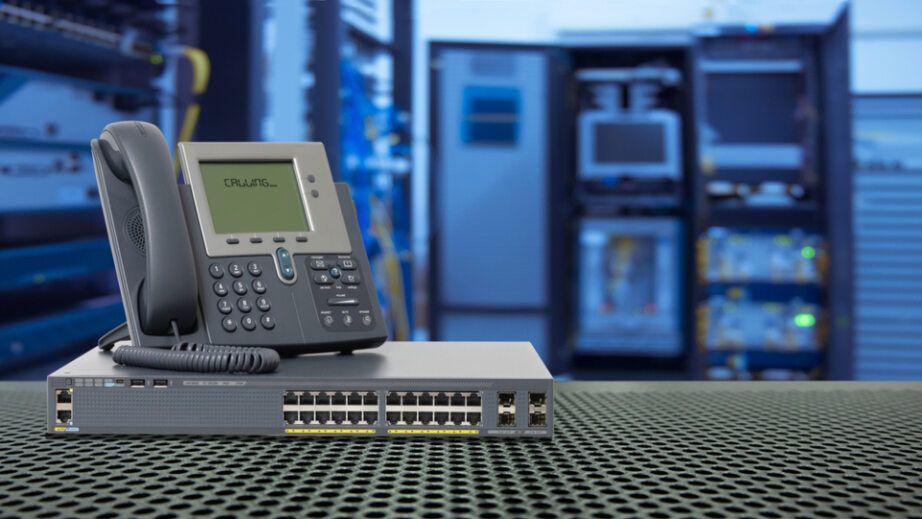 Vo Ip Phone on Network Switch in A Server Room — Pacific Telephone & Data In Cardiff, NSW