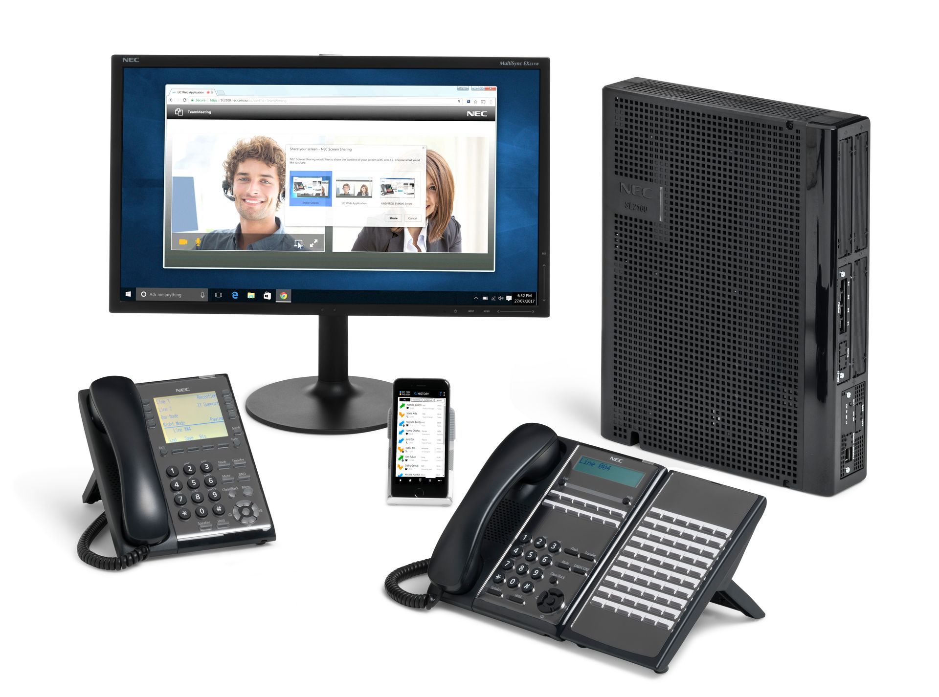 Wall-mounted Intercom With Handset and Keypad on a Beige Wall — Pacific Telephone & Data In Cardiff, NSW
