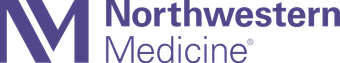 Northwestern Medicine logo in purple with stylized “N” icon