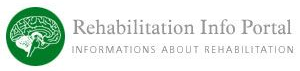 Rehabilitation Info Portal logo with green brain icon and gray text on white background