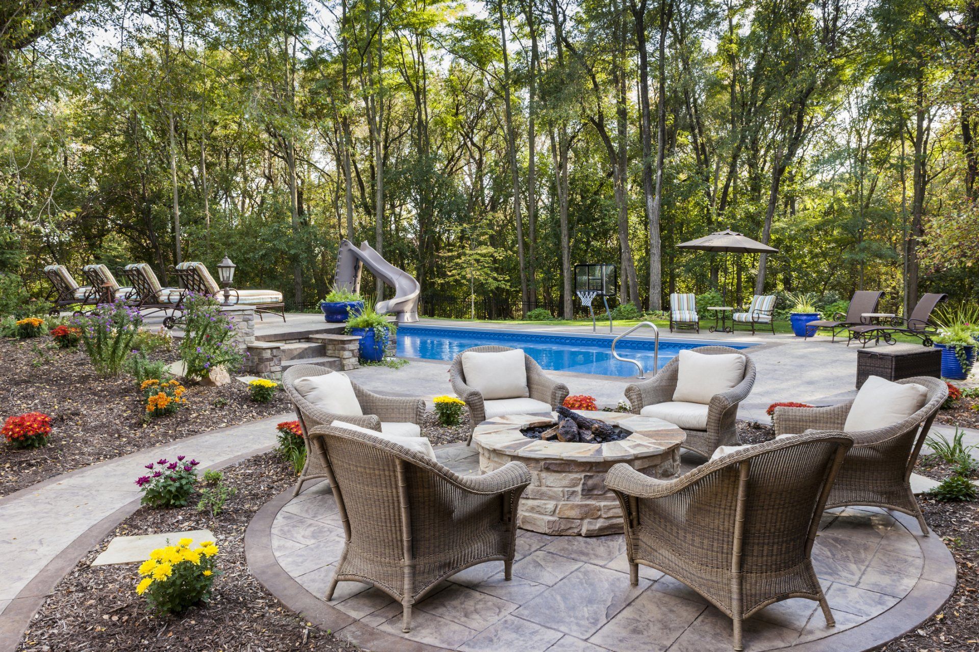 Patio Fire Pit — St. Johns & Duval Counties, FL — Fisher Concrete Inc