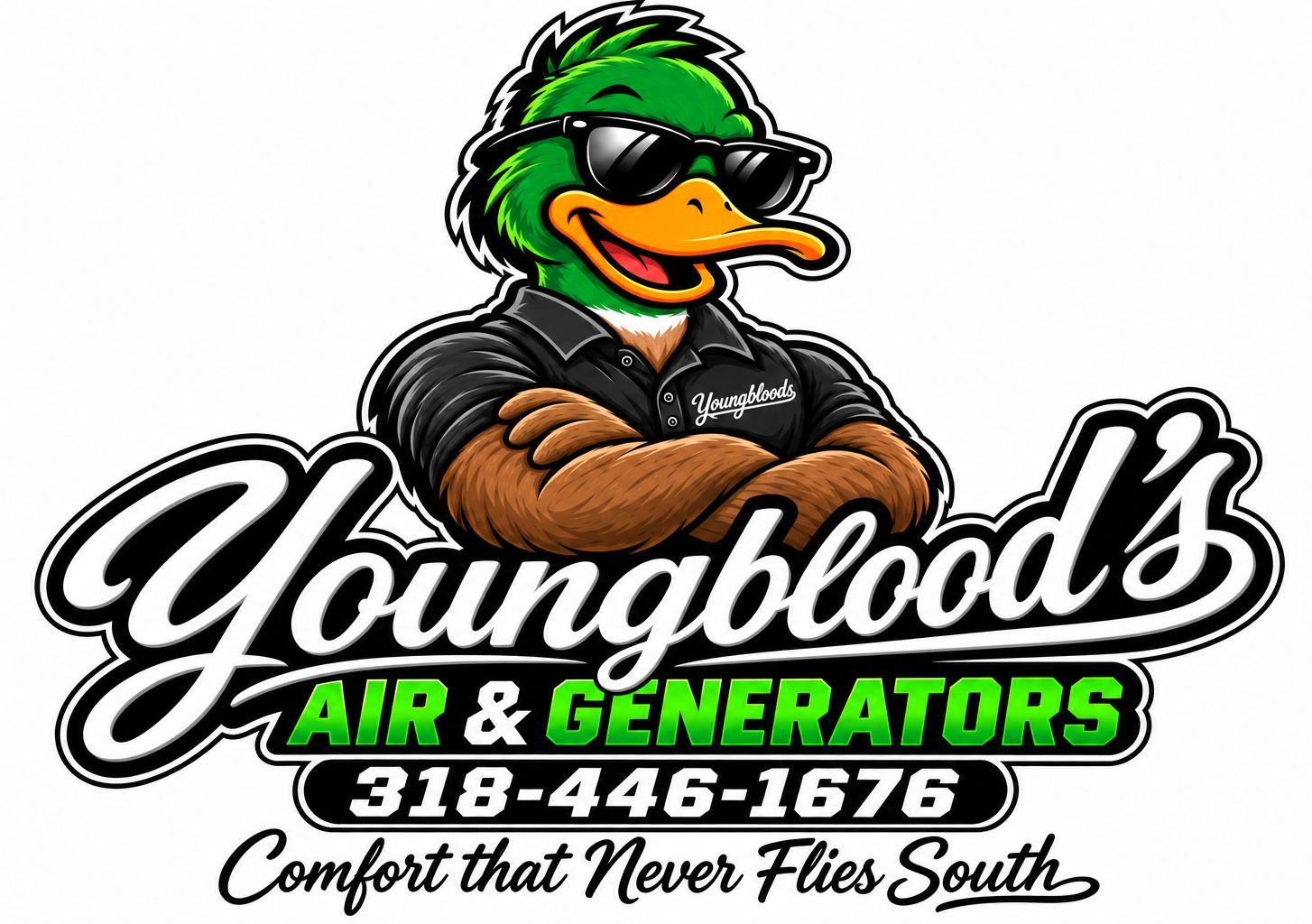 Youngblood's Air & Generators Logo