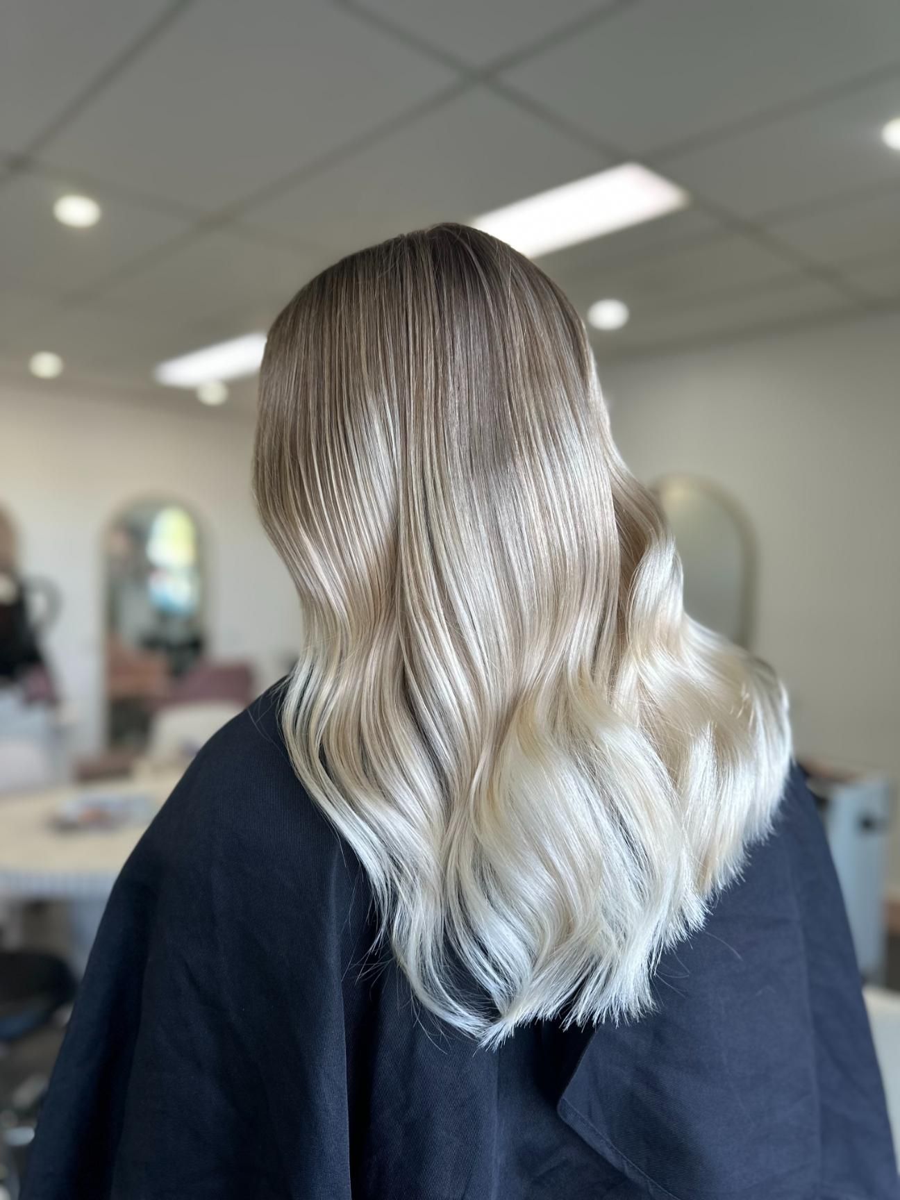 Bright Platinum Blonde Hair On The Sunshine Coast