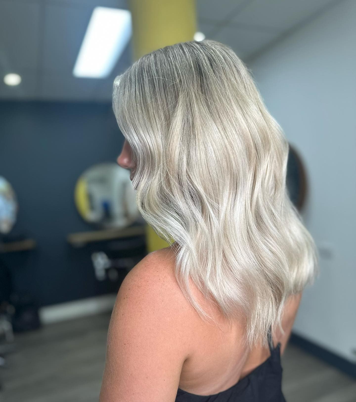 Blonde Hair Styled in Loose Waves — Oh So Blonde Hair Studio in Buddina, QLD