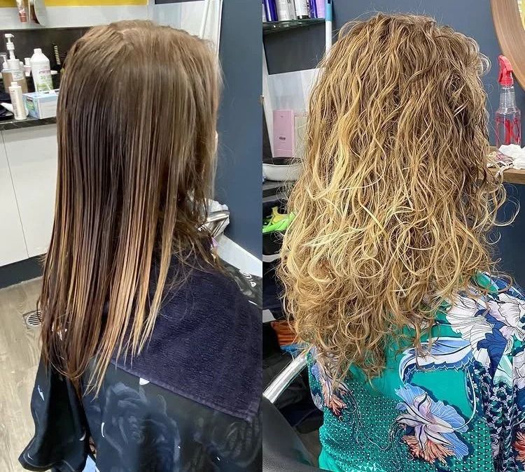 Before-and-after of Hair — Oh So Blonde Hair Studio in Buddina, QLD