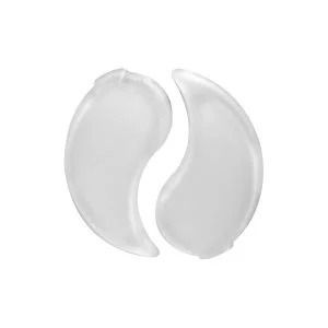 Two Translucent Eye Patches Shaped Like a Yin-yang Symbol — Oh So Blonde Hair Studio in Buddina, QLD
